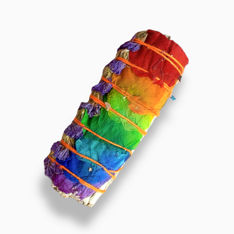 7 Chakra Rose Sage Smudge Stick